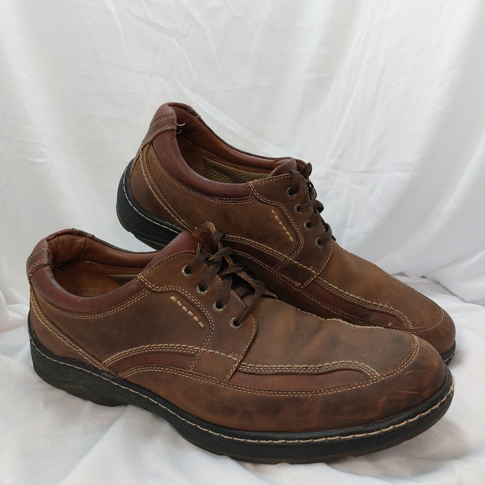 JOHNSTON & MURPHY Men's 25-2032 XC4 WP Brown Leather Shoes Sz 13M VTG